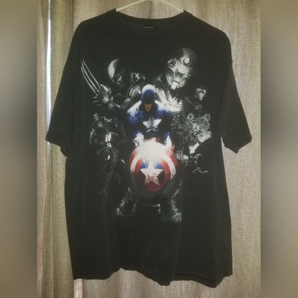 Marvel y2k Captain America Shirt